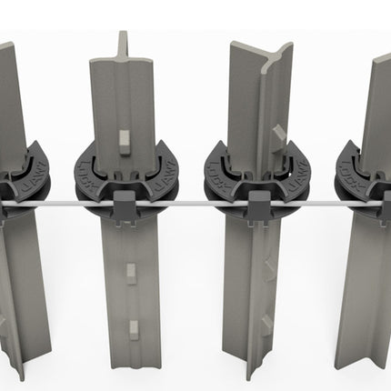 LockJawz (Bulk) Electric Fence T Post Insulators - Black (T-360)