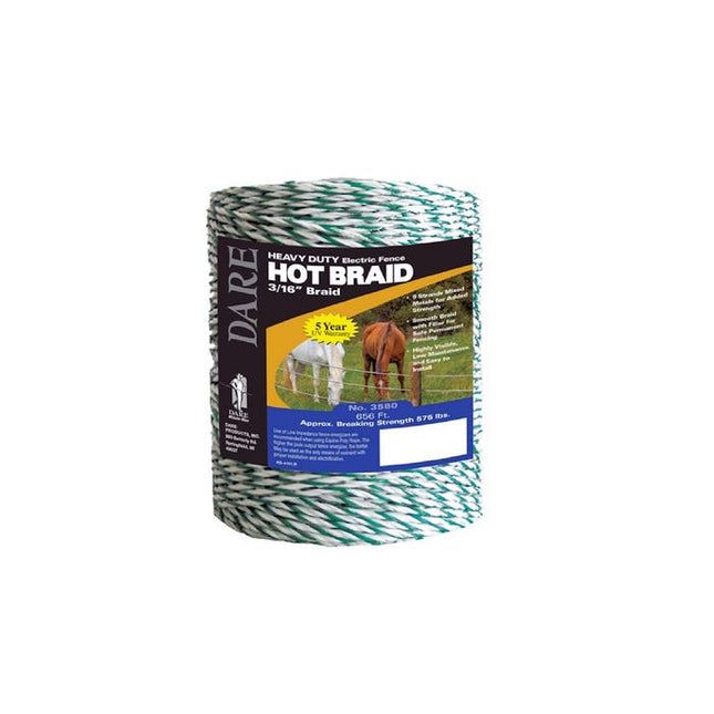 Equi-Rope 5mm  Green Tracer Hot Braid  #3580