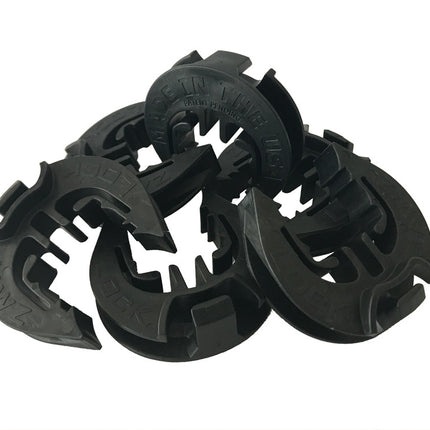 LockJawz (Bulk) Electric Fence T Post Insulators - Black (T-360)