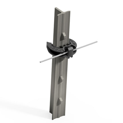 LockJawz (Bulk) Electric Fence T Post Insulators - Black (T-360)