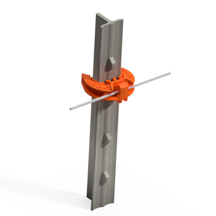 LockJawz Electric Fence T Post Insulators - Orange (T-360)