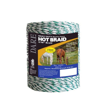 Equi-Rope 5mm  Green Tracer Hot Braid  #3580