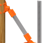 End Line Brace Wood Post 